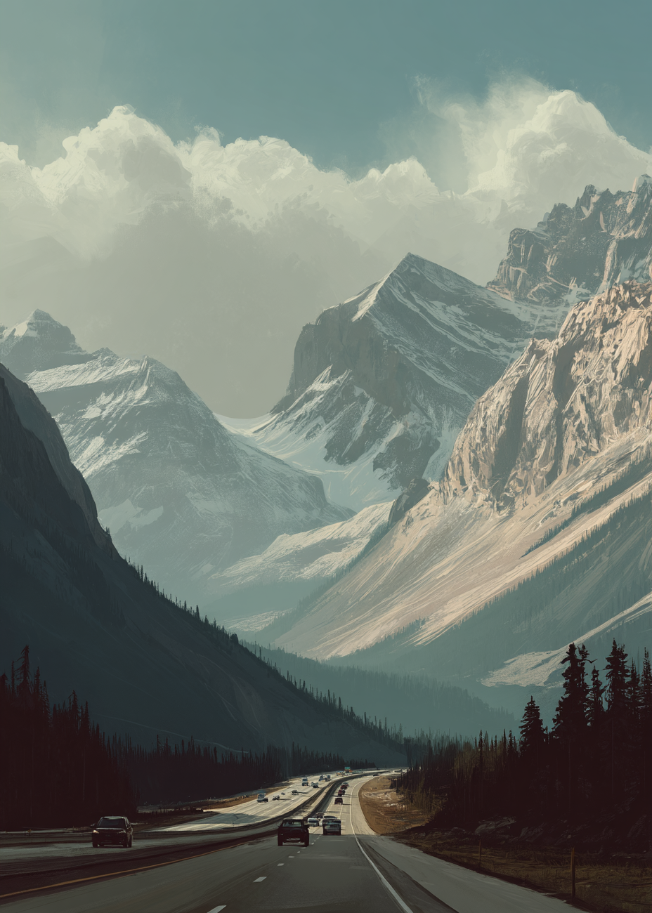 Bjergenes hvisken over motorvejen - No Frame, No Border