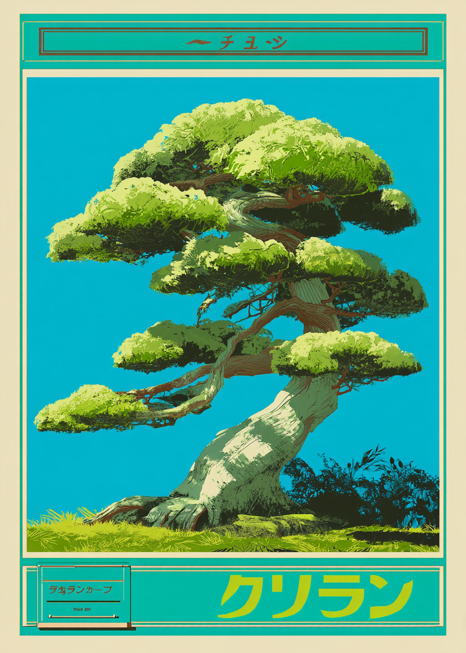 Vindens hvisken i grønne kroner - No Frame, No Border