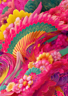 Knitrende regn af farver - No Frame, No Border