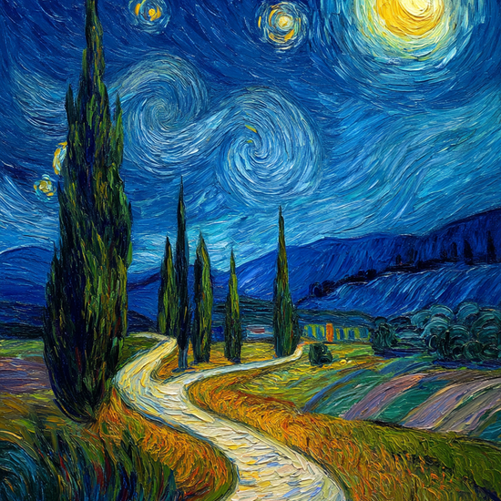 Nattens hvisken langs stien - No Frame, No Border