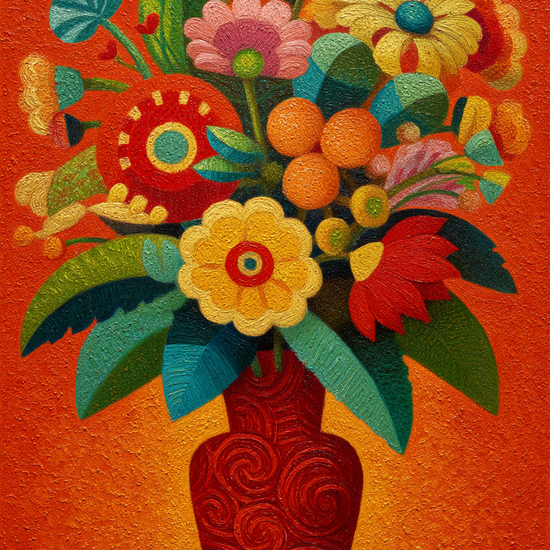 Klang af varme farver - No Frame, No Border