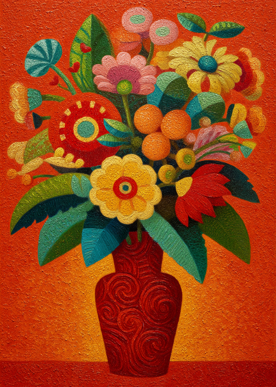 Klang af varme farver - No Frame, No Border