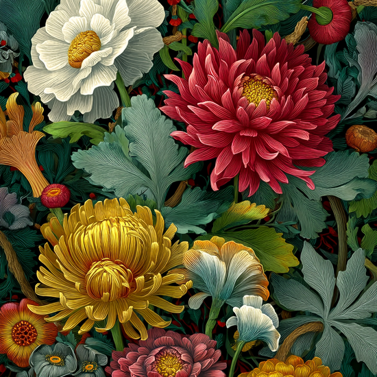 Hviskende blomsternes symfoni - No Frame, No Border