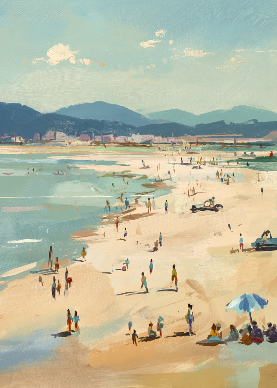 Saltets hvisken ved kysten - No Frame, No Border