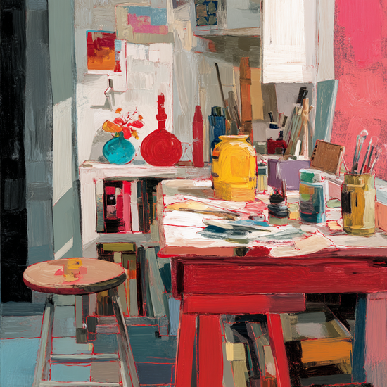 Rummet smager af pigment - No Frame, No Border