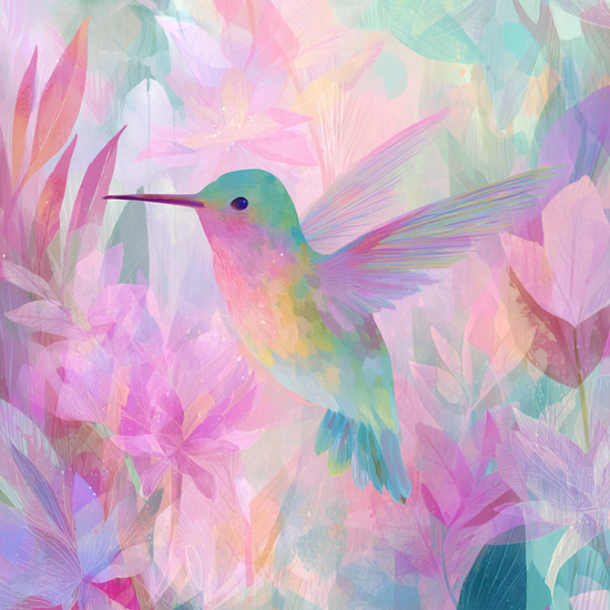 Kolibriens hvisken i farver - No Frame, No Border