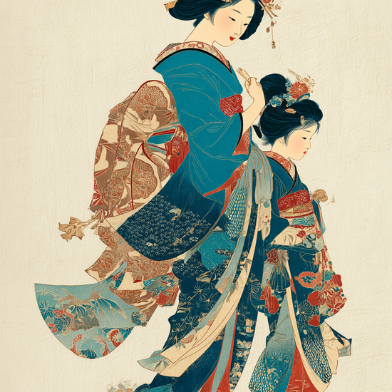 Silkesus fra broderede kimonoer - No Frame, No Border