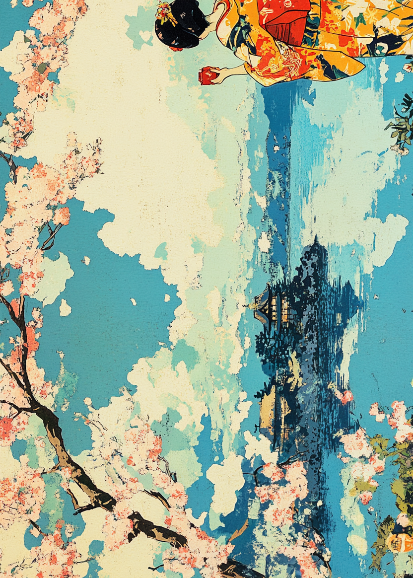 Afstandens teceremoni ved blå brudflader - No Frame, No Border