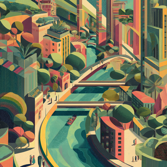 Byens hvisken af vand - No Frame, No Border