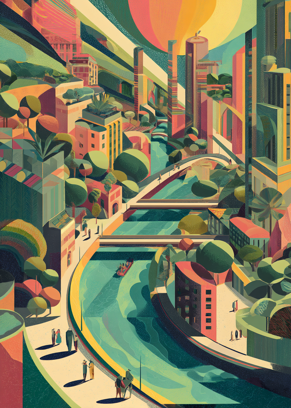 Byens hvisken af vand - No Frame, No Border