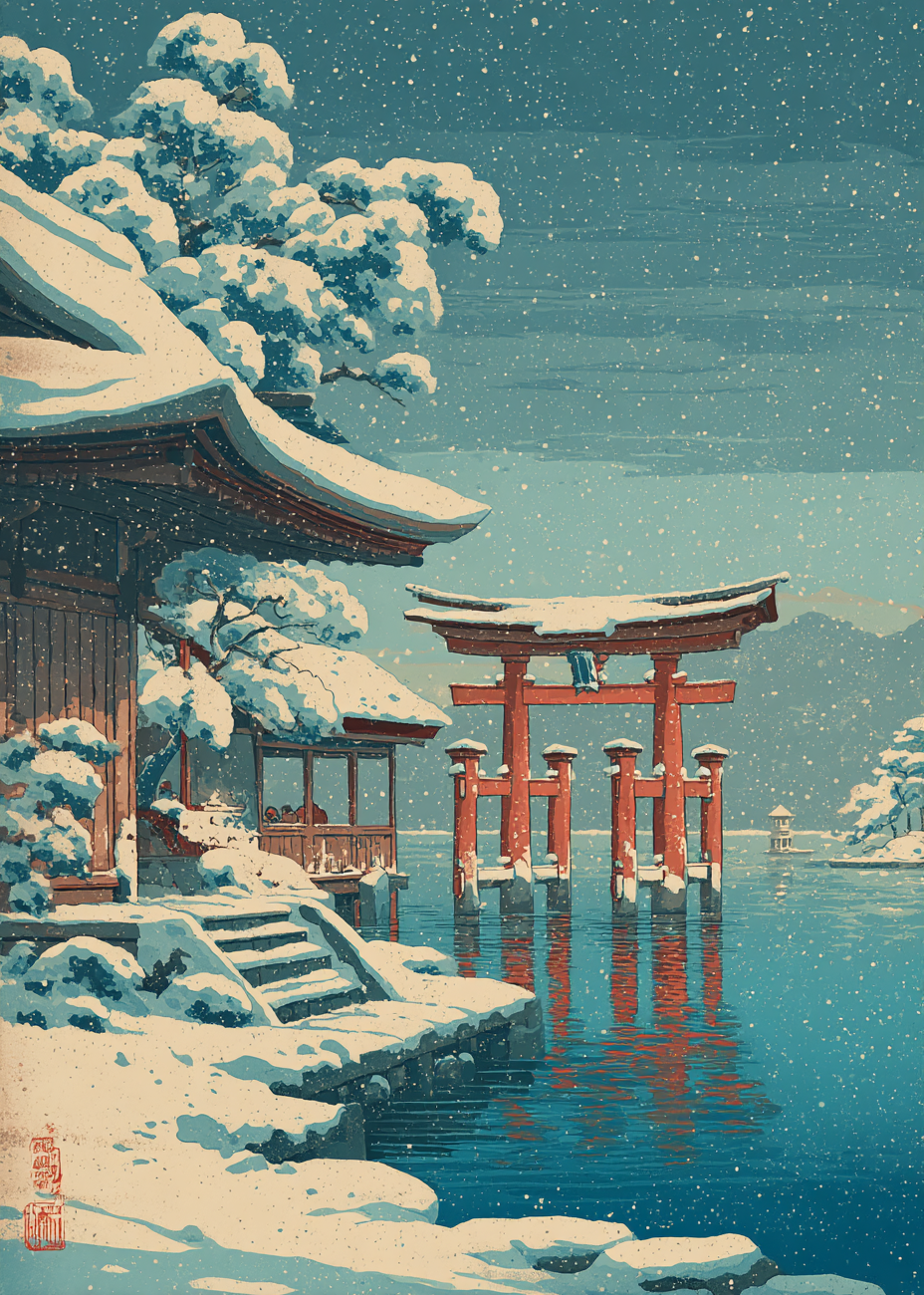 Vinterens hvisken på vandet - No Frame, No Border