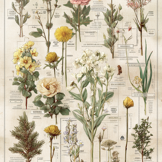 Stille blomsternes hvisken - No Frame, No Border