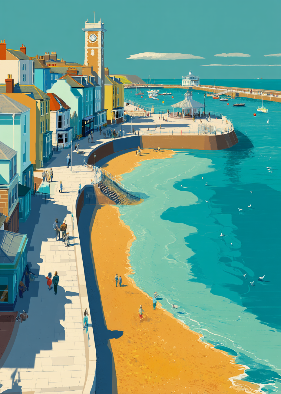 Havets sang ved molen - No Frame, No Border