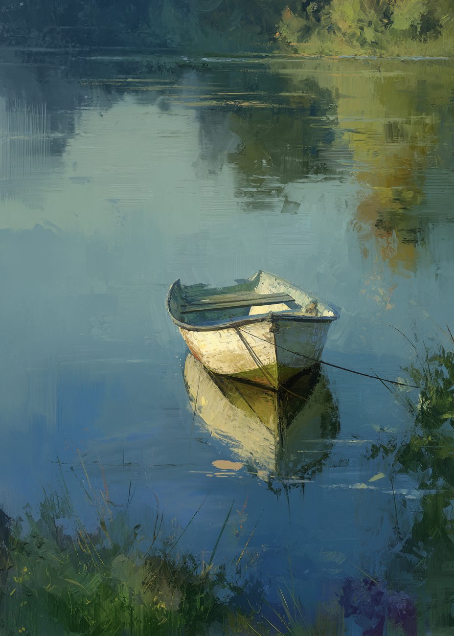 Bådens hvisken i morgendisen - No Frame, No Border