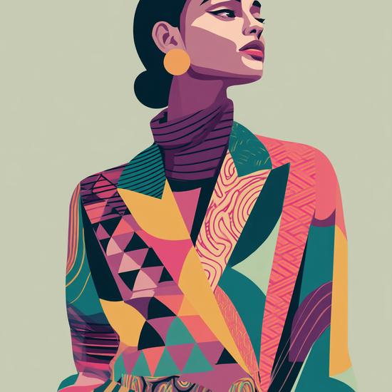 Suset af farvede stoffer - No Frame, No Border