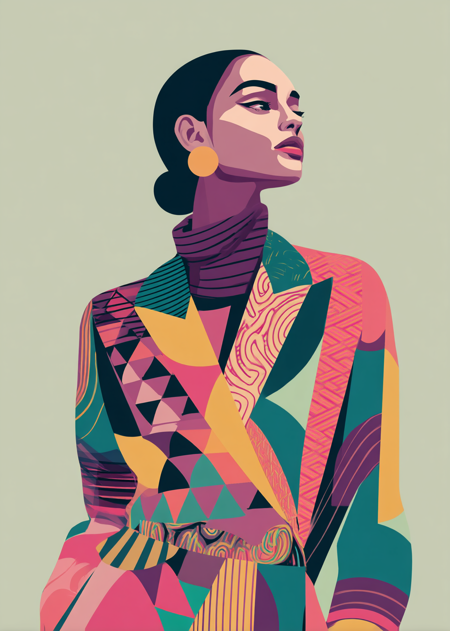 Suset af farvede stoffer - No Frame, No Border