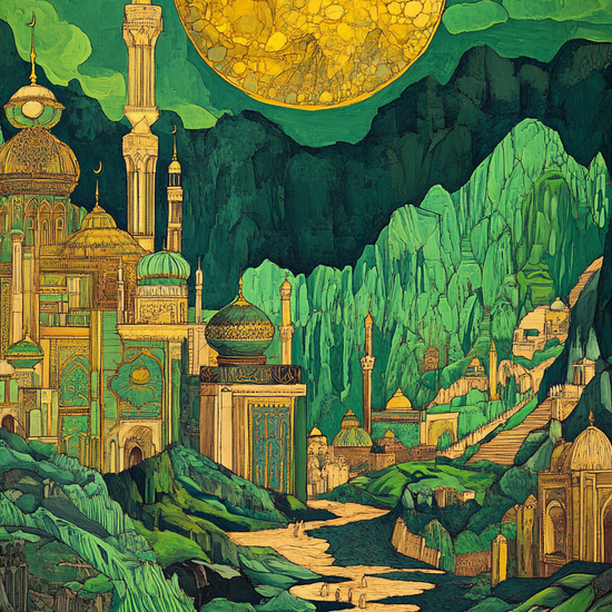 Den sprækkede sol over smaragdbyen - No Frame, No Border