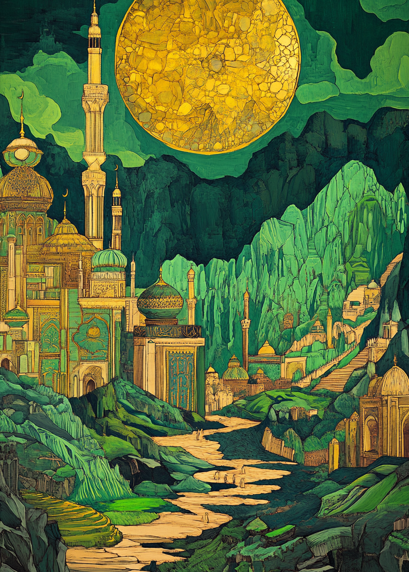 Den sprækkede sol over smaragdbyen - No Frame, No Border