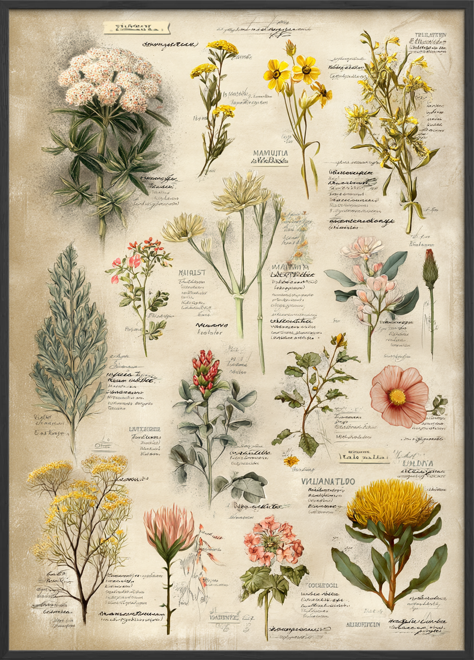 Blomsternes stille symfoni - Black Frame, No Border