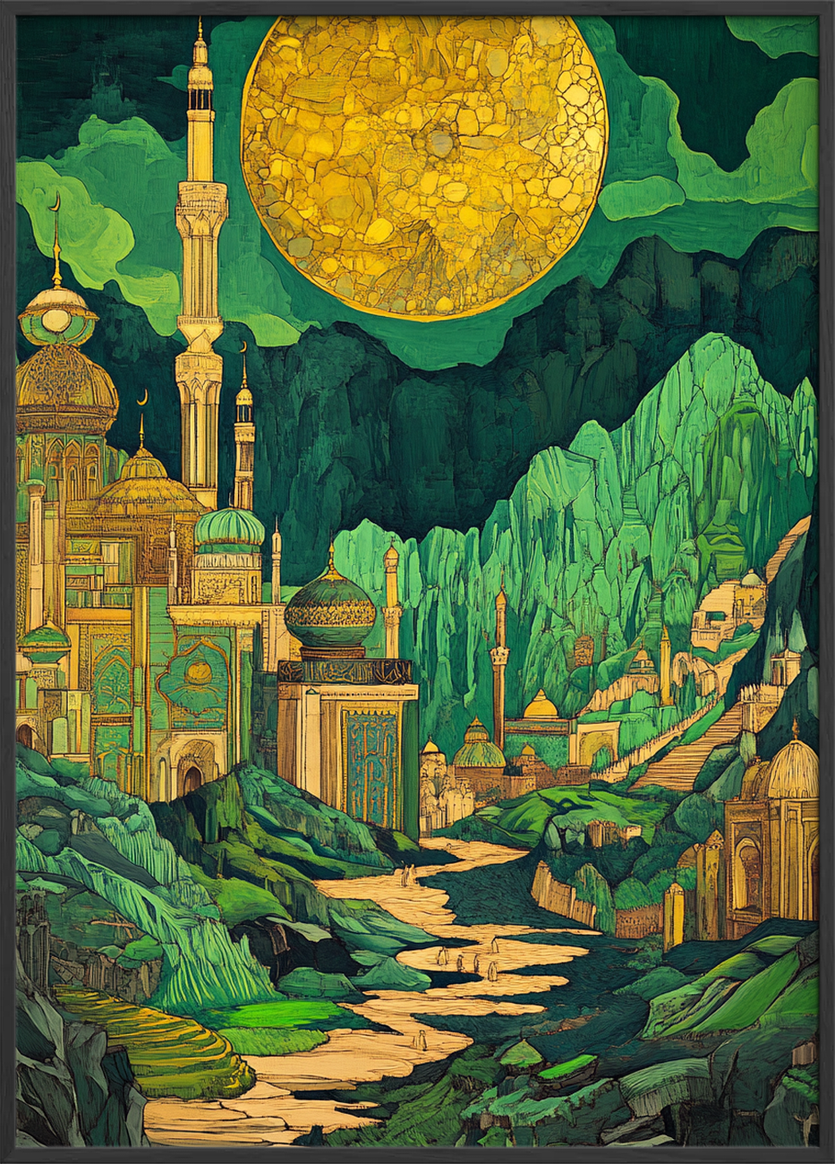 Den sprækkede sol over smaragdbyen - Black Frame, No Border