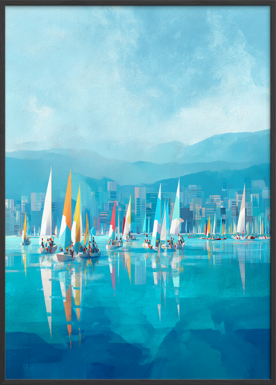 Havets blå hvisken - Black Frame, No Border