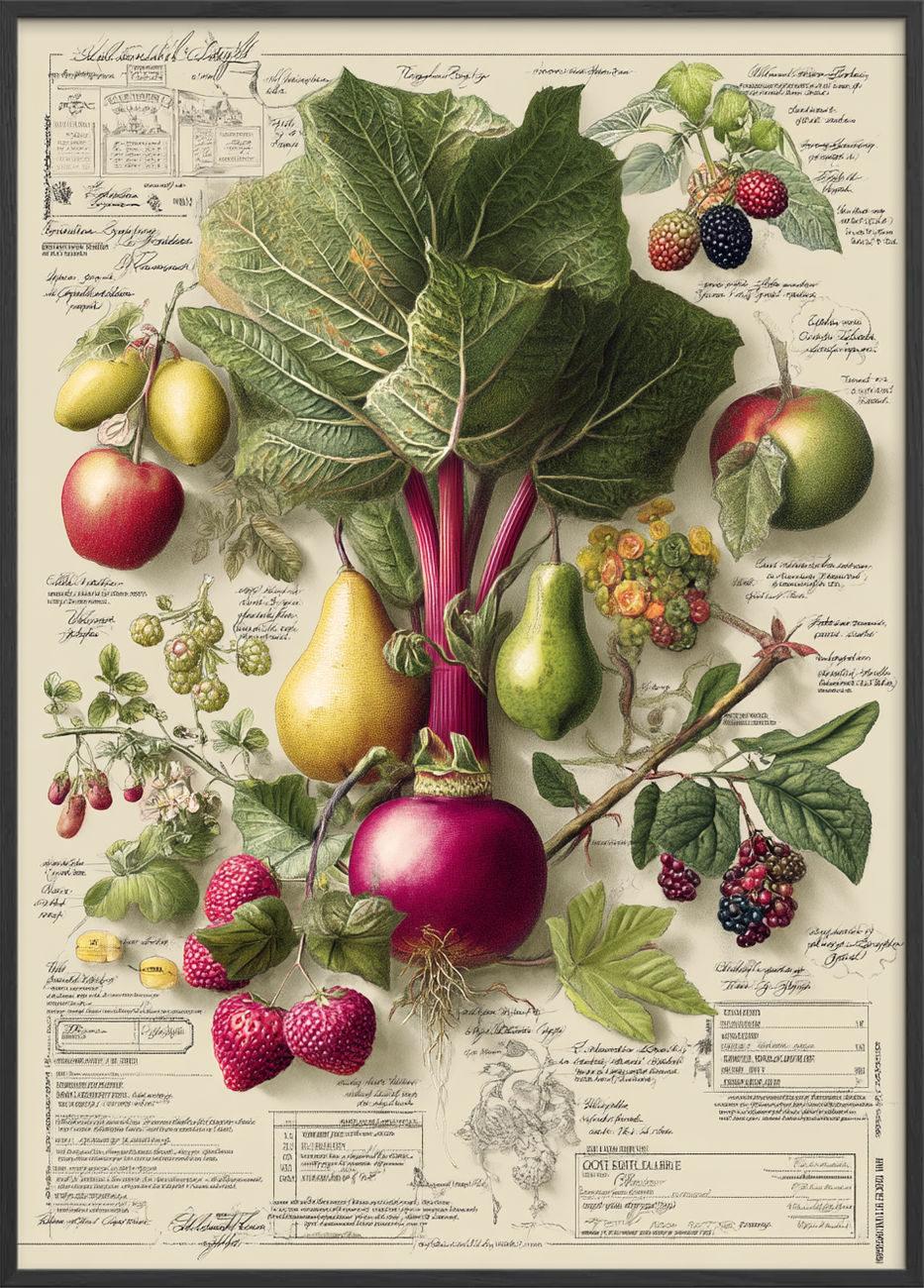 Duft af solvarme bær - Black Frame, No Border