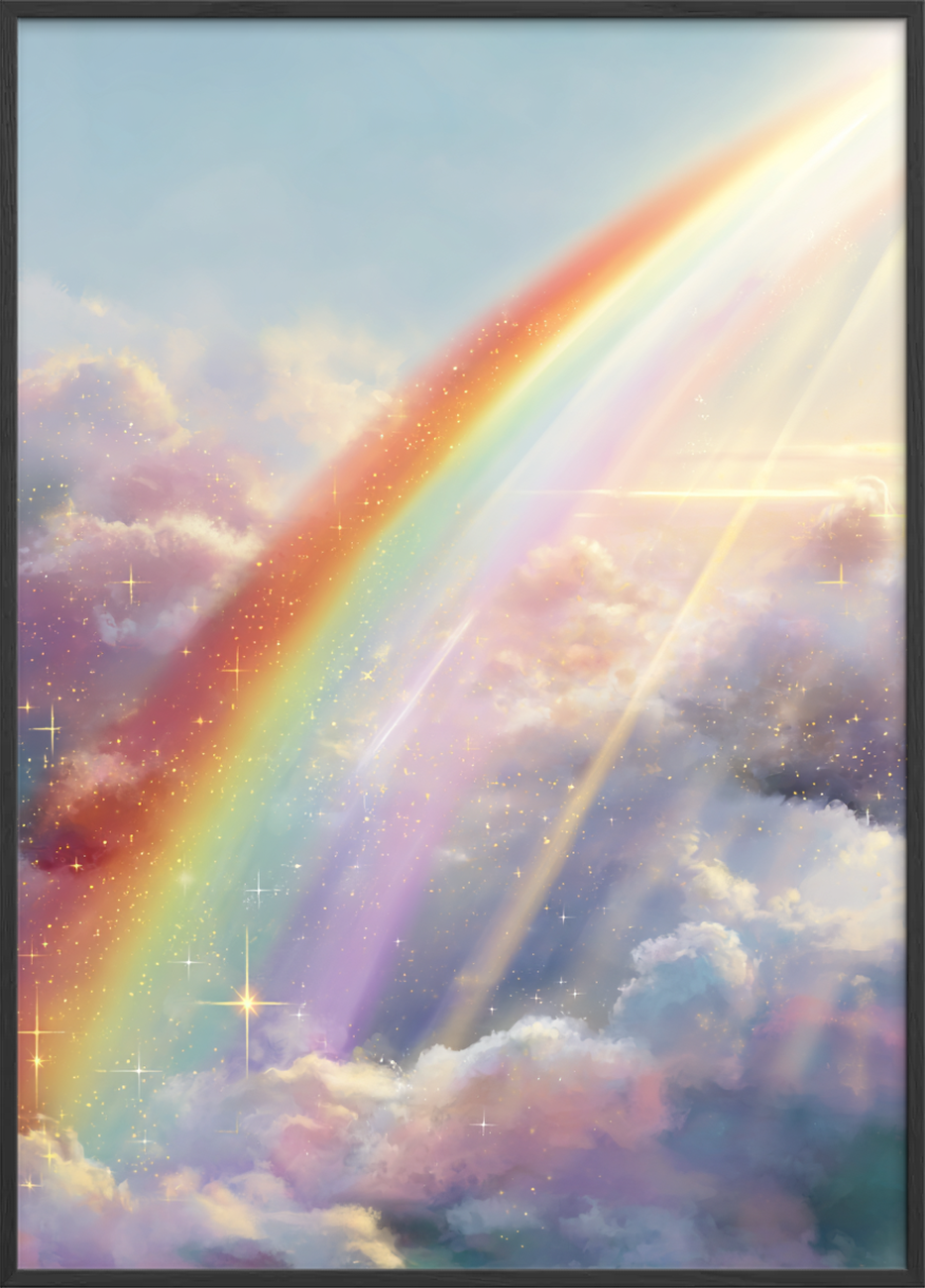 Regnbuens stille hvisken - Black Frame, No Border