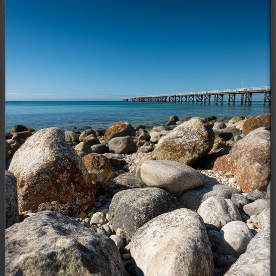 Havets tøvende hvisken - Black Frame, No Border