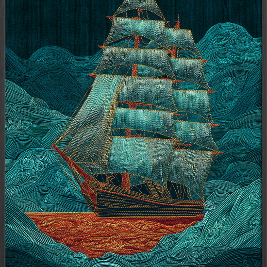 Havets hvisken under sejl - Black Frame, No Border