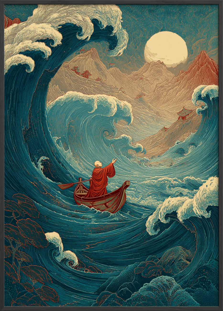 Månens hvisken i brændingen - Black Frame, No Border