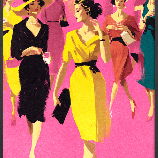 Sus af champagne og silke - Black Frame, No Border