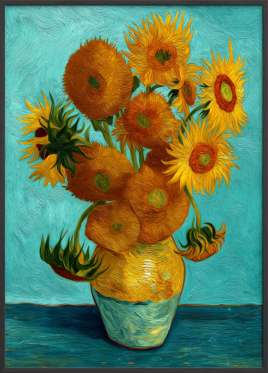 Solsikkernes varme hvisken - Black Frame, No Border