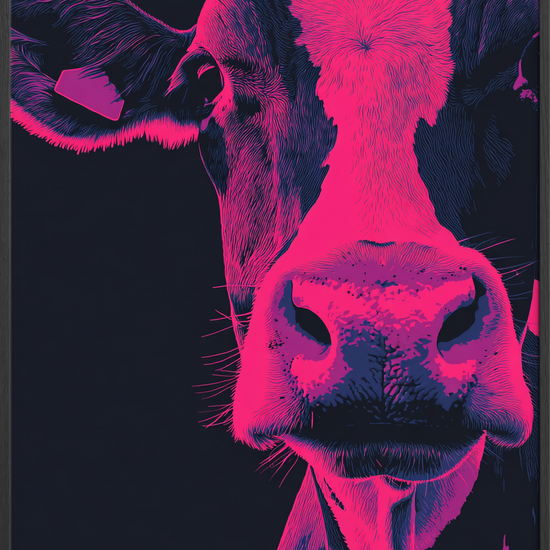 Neonkoens stille åndedræt - Black Frame, No Border