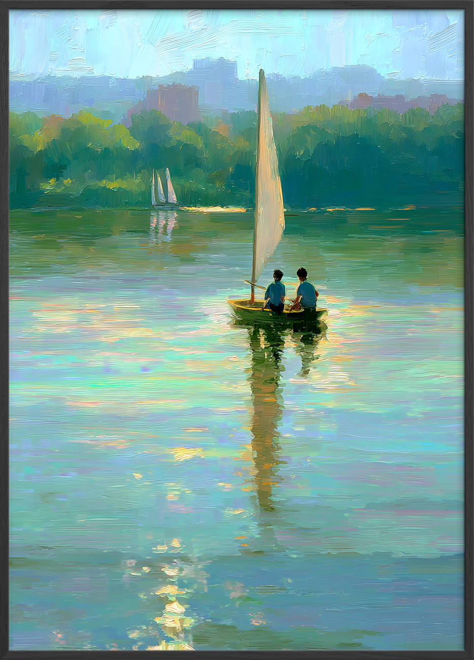 Stille bølgesang på vandet - Black Frame, No Border