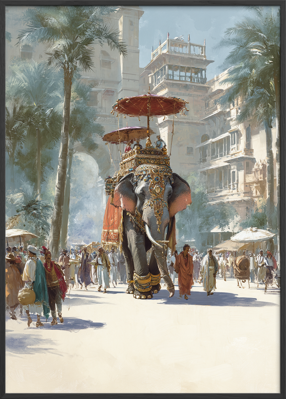 Byens tunge fodtrin - Black Frame, No Border