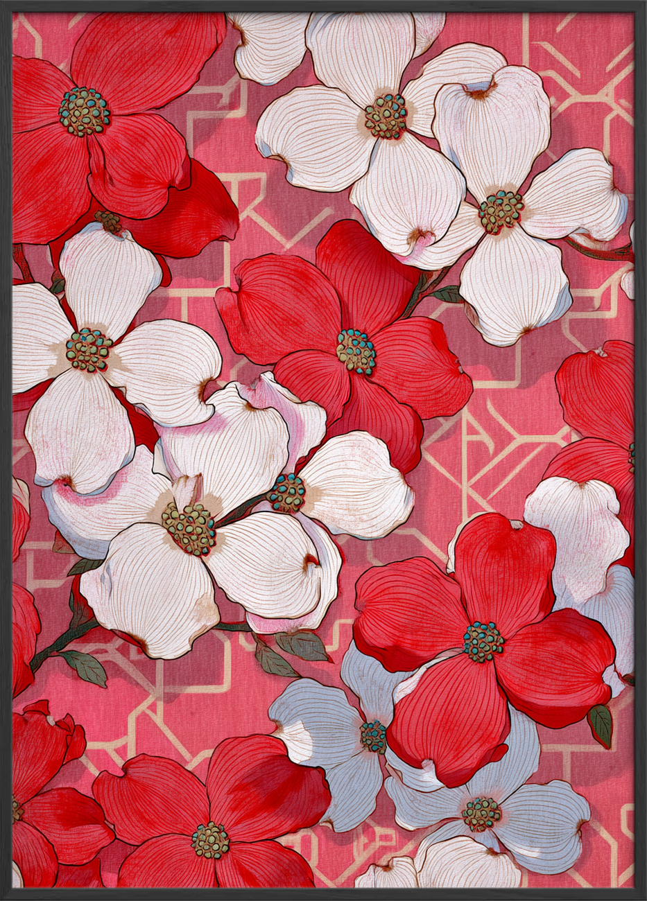 Fløjlsrødt sus af forår - Black Frame, No Border