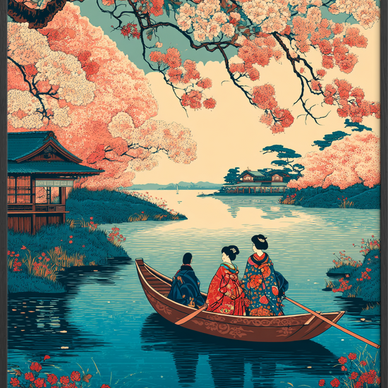 Forårets hvisken over vandet - Black Frame, No Border