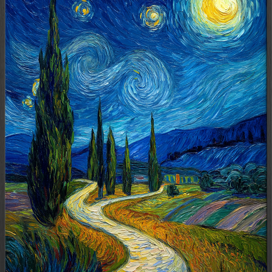 Nattens hvisken langs stien - Black Frame, No Border