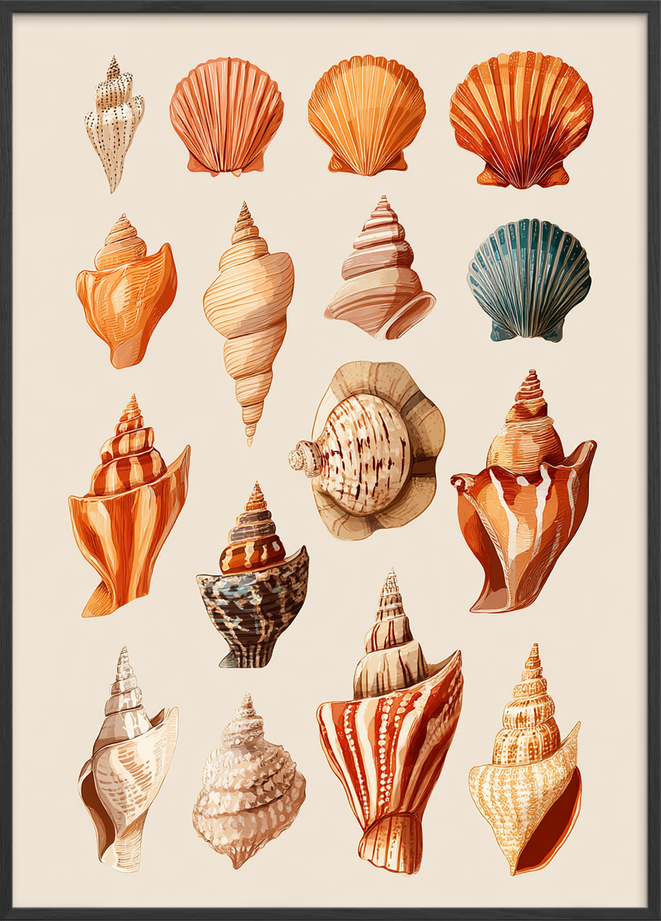 Havets hvisken i skaller - Black Frame, No Border