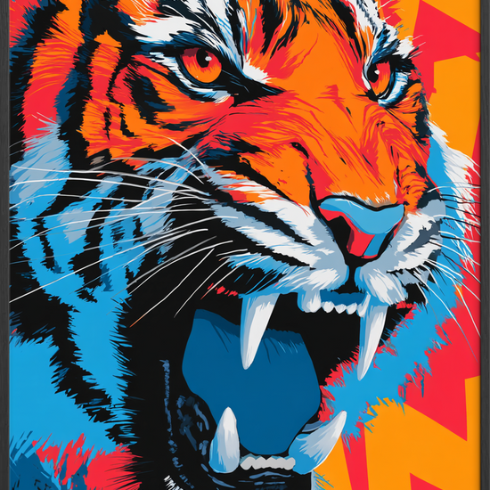 Vibrerende brøl af farver - Black Frame, No Border