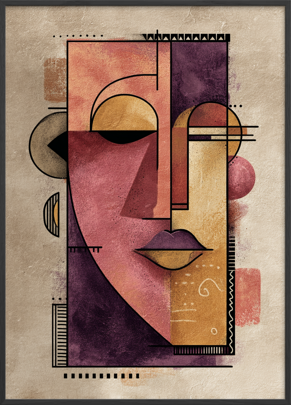 Gylden hvisken bag masken - Black Frame, No Border