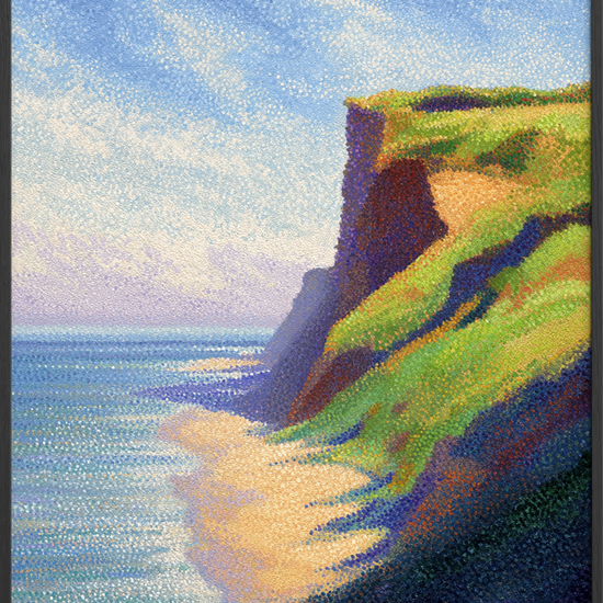 Havets hvisken mod klippekant - Black Frame, No Border