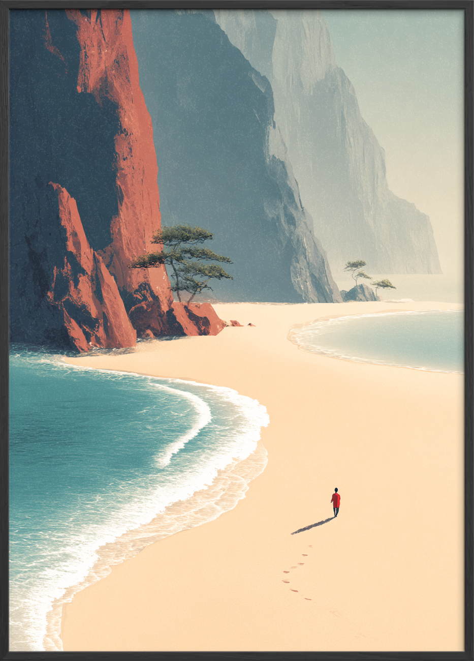 Bølgernes hvisken i sandet - Black Frame, No Border