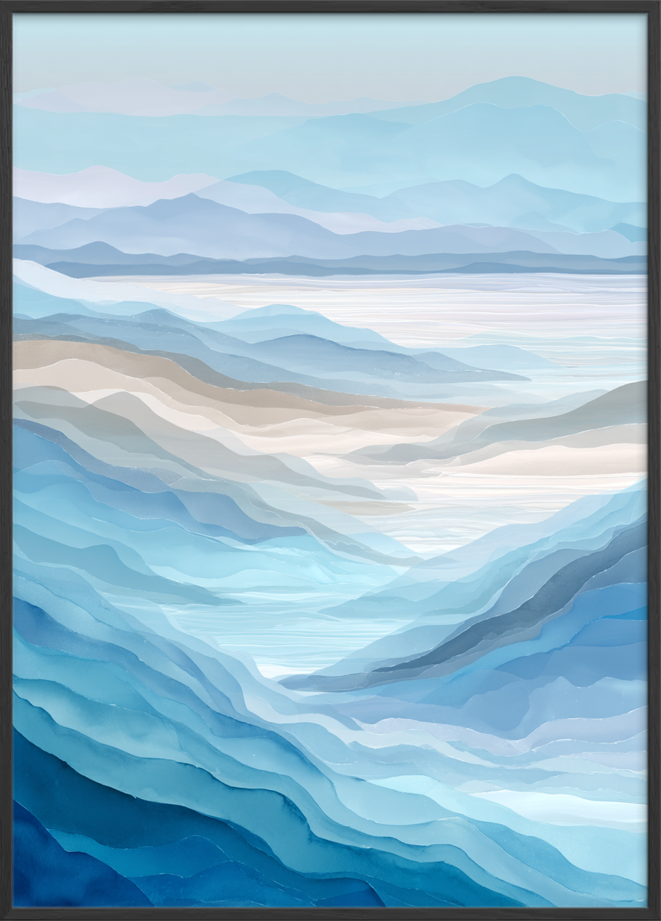 Havets hvisken mod bjerge - Black Frame, No Border