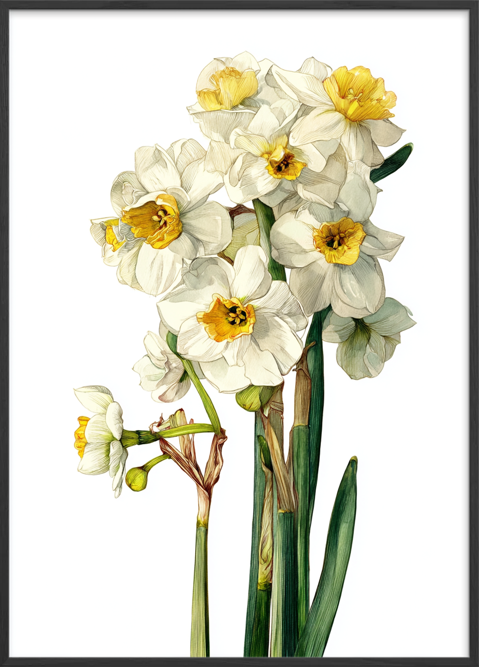 Suset fra hvide klokker - Black Frame, No Border