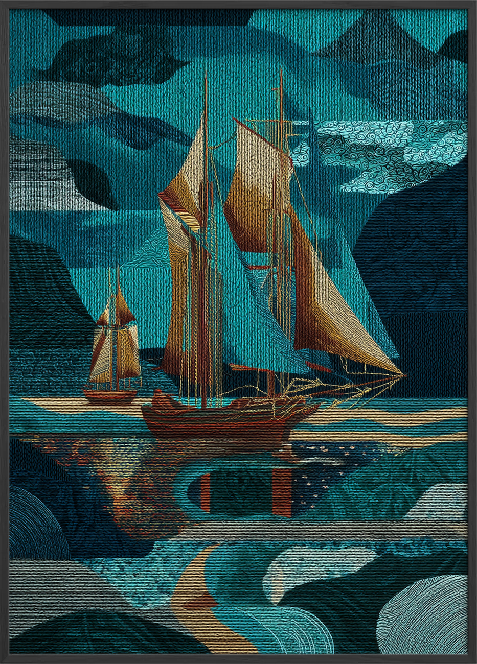 Sejlens sang under månen - Black Frame, No Border