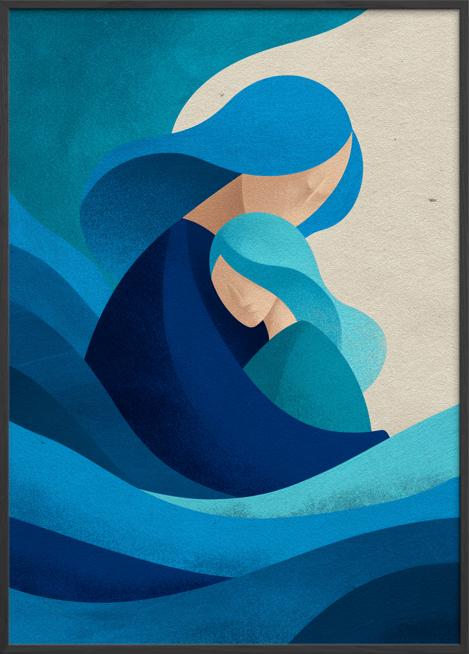 Bølgens bløde omfavnelse - Black Frame, No Border