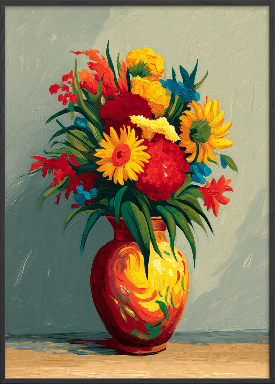 Duften af varme farver - Black Frame, No Border