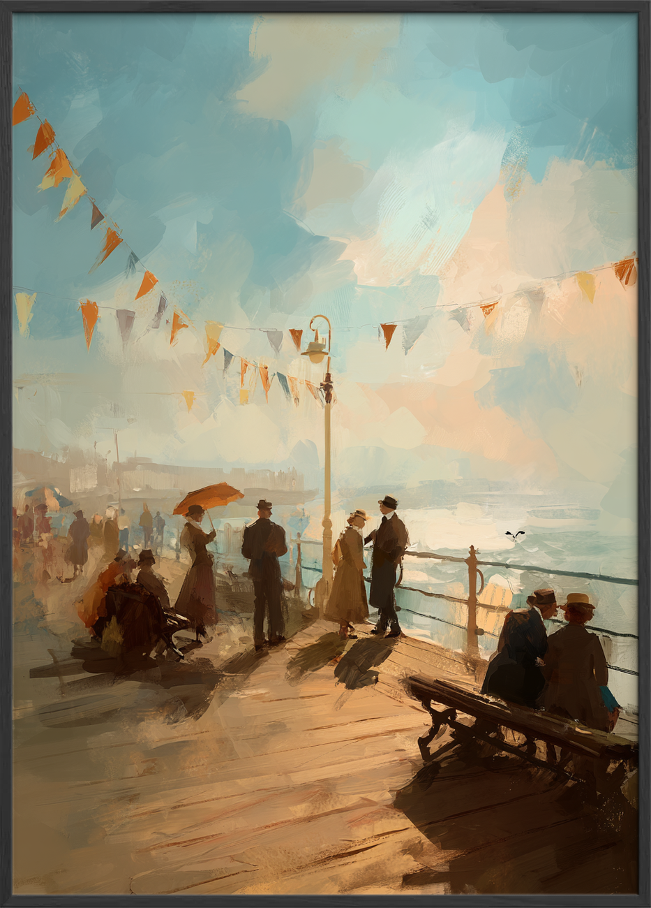 Solskinsvarme under flagernes sus - Black Frame, No Border