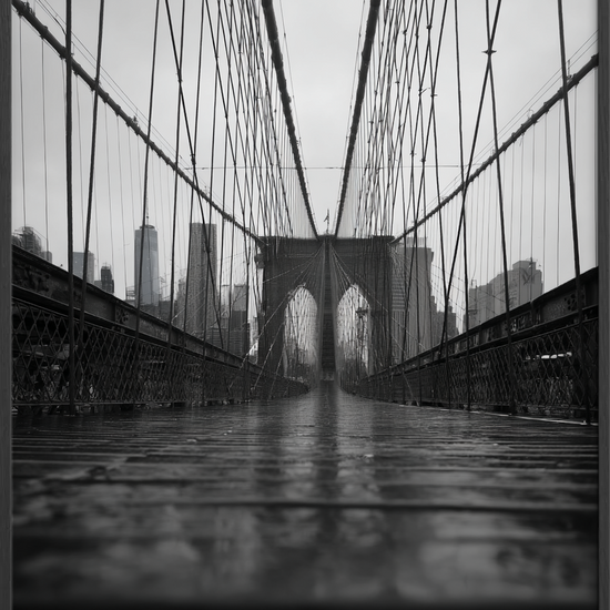 Regnens hvisken på broens planker - Black Frame, No Border